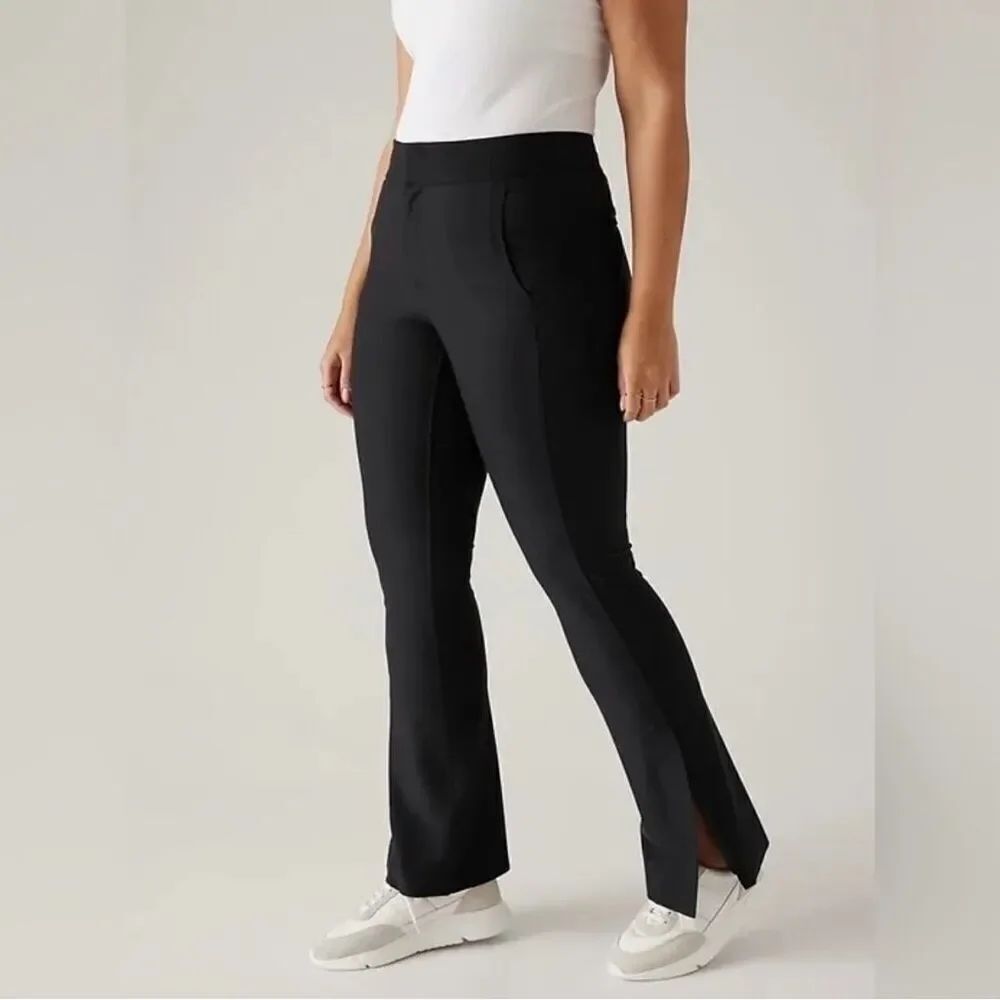Athleta Black Stellar Flare Trouser Pant